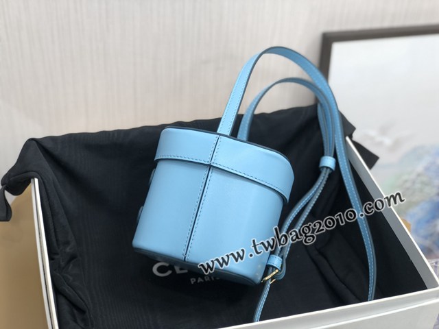 Celine專櫃2023春夏新款BOXTRIOMPHE系列手袋 199263 賽琳立體小水桶包單肩斜挎小包 sldj2255